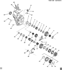 Schaltgabel Führungshülse - Shiftfork Pads  GM Schaltgetriebe